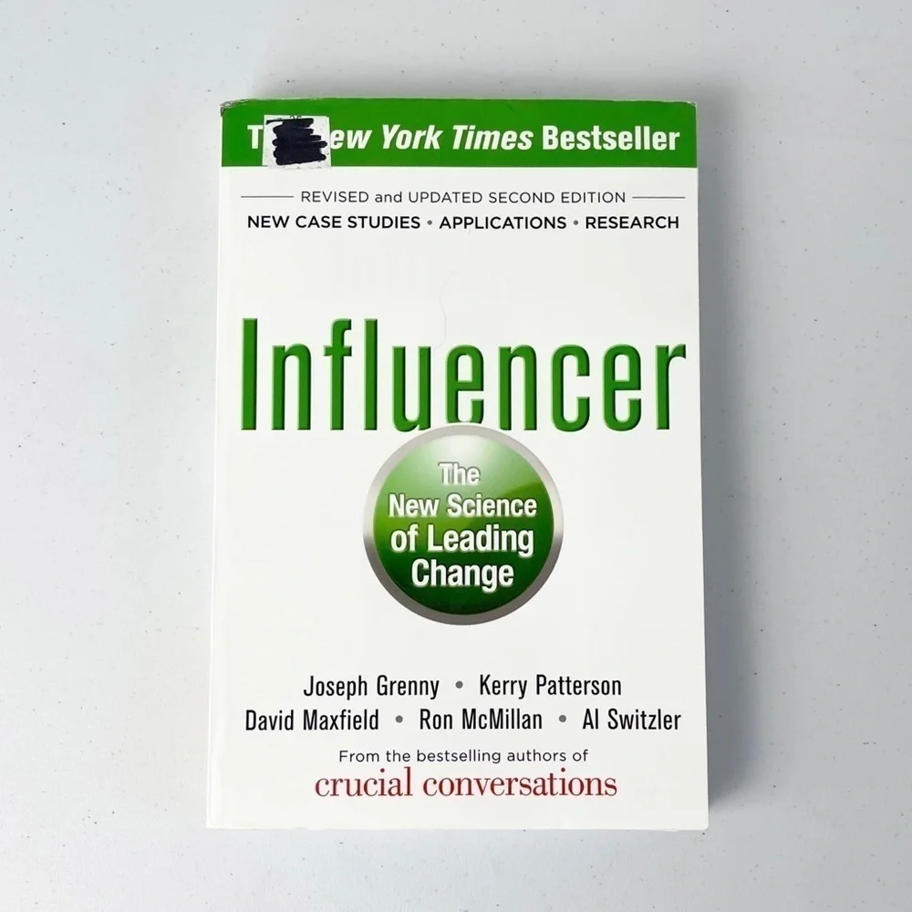 Influencer The New Science of Leading Change Paperback Textbook